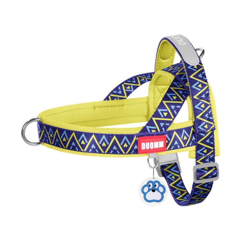 Кучешка гръдна шлейка с бързо обличане и антипробивна лента, найлоновоподобен материал, Duo Mao Mao FB-583