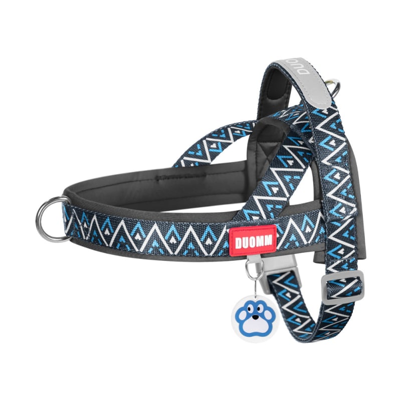 Кучешка гръдна шлейка с бързо обличане и антипробивна лента, найлоновоподобен материал, Duo Mao Mao FB-583