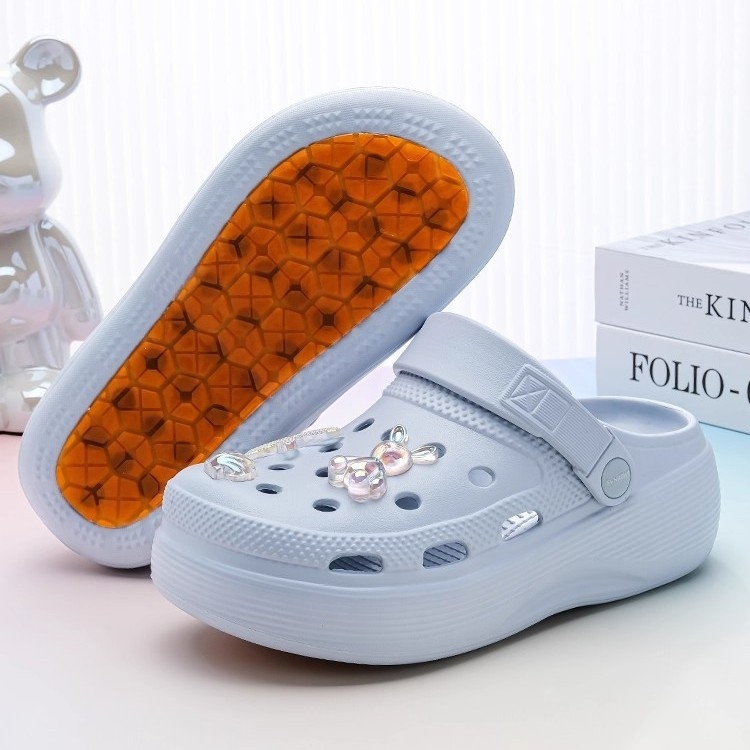 Ženske EVA klompe s debelim potplatom, 5 cm povećanje visine, prozračne, protuklizne, jednokatno oblikovane