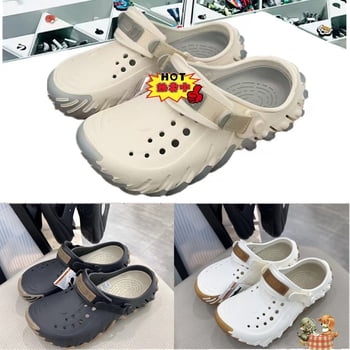 Unisex EVA klompe Crocs-stila – prozračne, lagane, protuklizne, podstavljene; đon EVA, debljina 2-3 cm