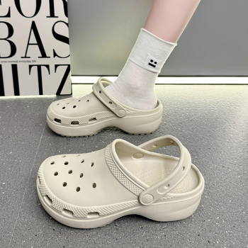 Ženske Crocs-stil EVA sandale s zatvorenim prstom – prozračne, lagane, EVA gornji dio i đon, visoka protukliznost, za unutarnju i vanjsku upotrebu