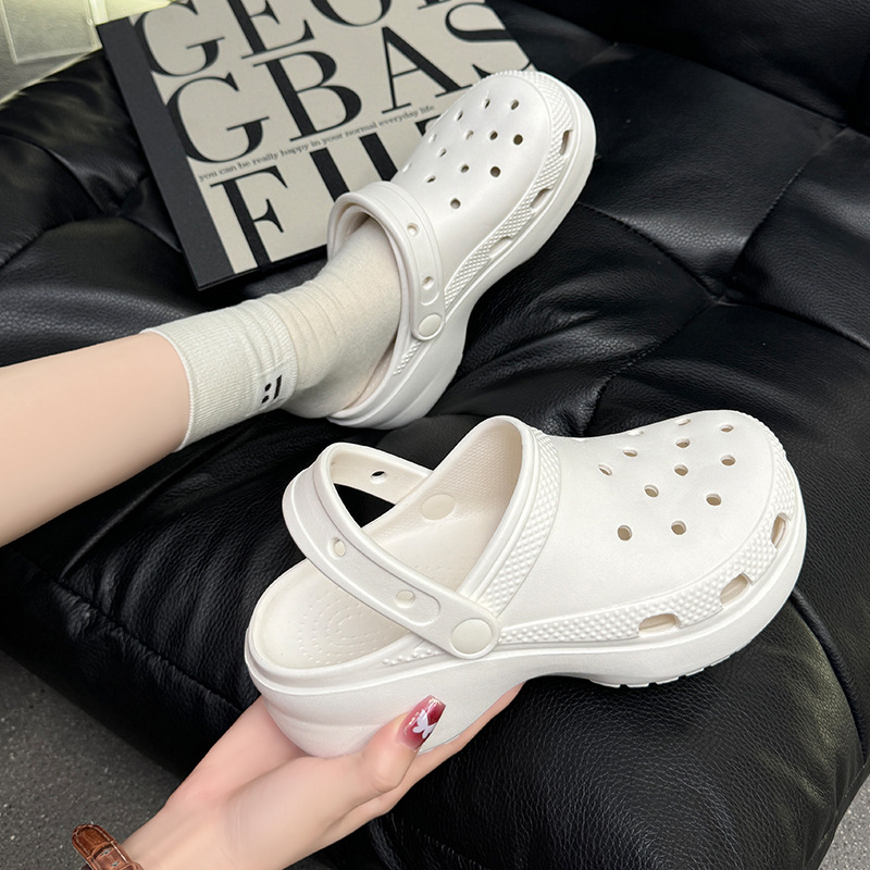 Ženske Crocs-stil EVA sandale s zatvorenim prstom – prozračne, lagane, EVA gornji dio i đon, visoka protukliznost, za unutarnju i vanjsku upotrebu