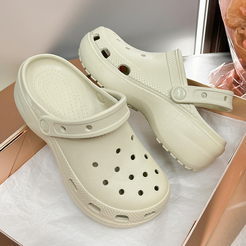 Ženske Crocs-stil EVA sandale s zatvorenim prstom – prozračne, lagane, EVA gornji dio i đon, visoka protukliznost, za unutarnju i vanjsku upotrebu