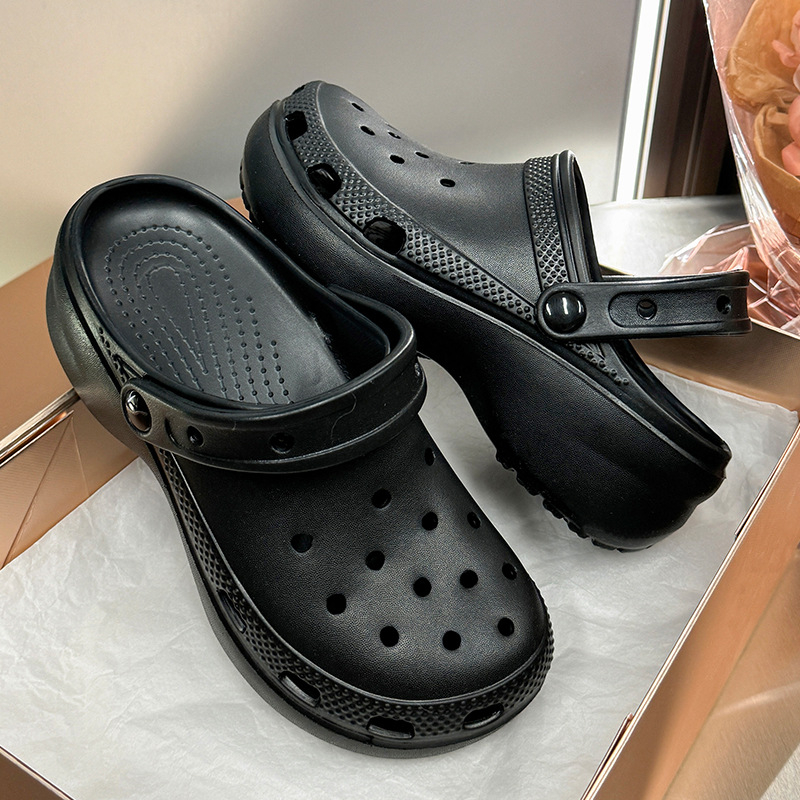 Ženske Crocs-stil EVA sandale s zatvorenim prstom – prozračne, lagane, EVA gornji dio i đon, visoka protukliznost, za unutarnju i vanjsku upotrebu