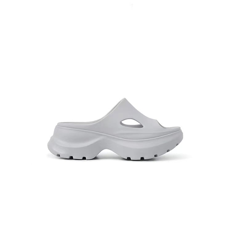 Женски EVA плажни джапанки, 7 см дебела подметка, ултра меки, луксозен летен стил за ваканционни дни, кръгъл нос, без подплата — пролет 2025