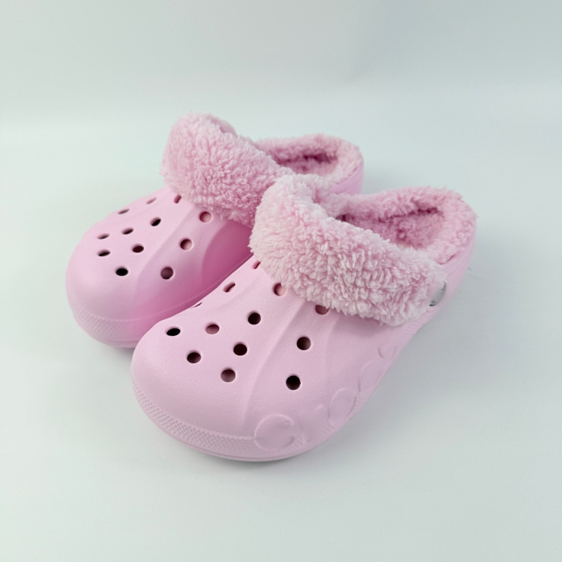 Unisex EVA Crocs-stil papuče za zimu, debljina potplata 2–3 cm, visina pete 4 cm