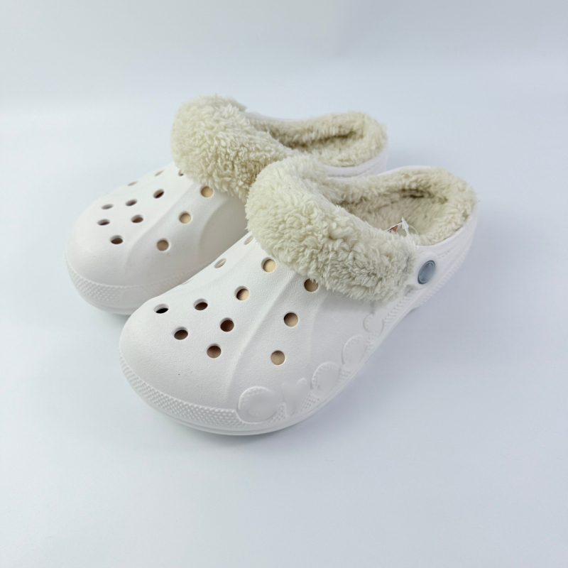 Unisex EVA Crocs-stil papuče za zimu, debljina potplata 2–3 cm, visina pete 4 cm