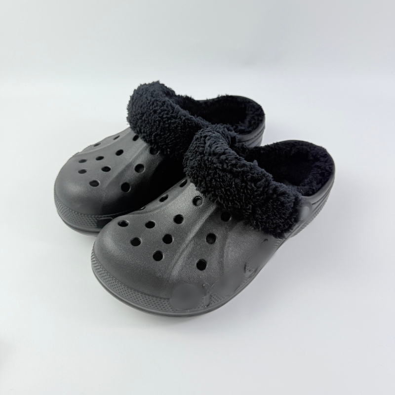 Unisex EVA Crocs-stil papuče za zimu, debljina potplata 2–3 cm, visina pete 4 cm