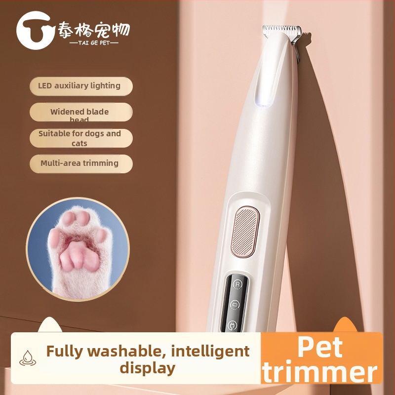 Tăietor electric pentru picioarele animalelor de companie, silențios, încărcabil; Material: ABS + ceramică + oțel inoxidabil; Utilizare universală; Brand Tiger Pets; Cod produs Fz-256