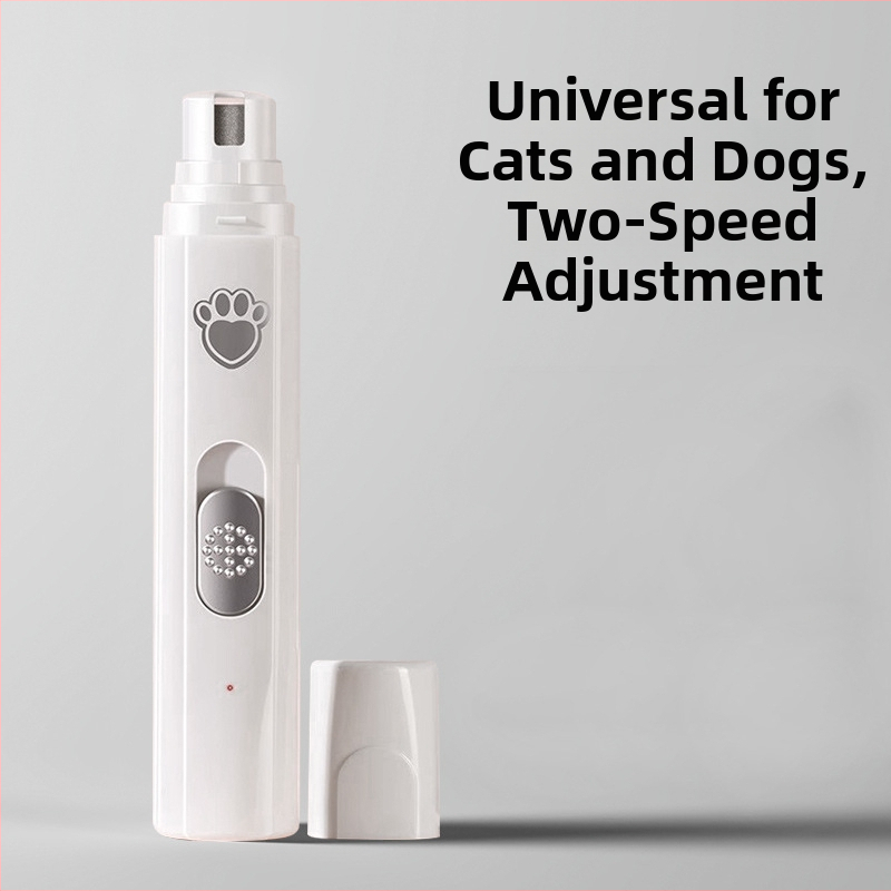 Tăietor electric pentru picioarele animalelor de companie, silențios, încărcabil; Material: ABS + ceramică + oțel inoxidabil; Utilizare universală; Brand Tiger Pets; Cod produs Fz-256