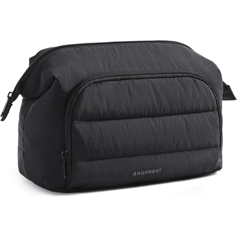 Crossbody táska, uniszex, poliészter, egyszínű mintázat, vízálló kozmetikai és utazási szervező, hordozható