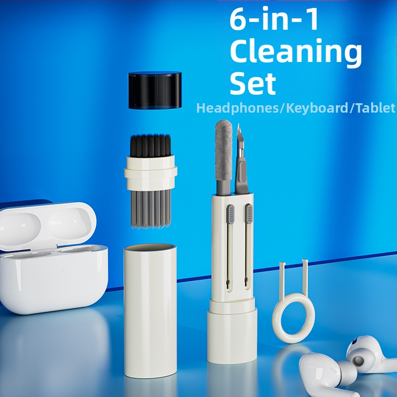 SYT-05 6‑v‑1 čistiaca súprava pre elektronické zariadenia; Materiál: ABS; Funkcia: čistenie elektronických produktov; Značka: Seven Thousand Ice