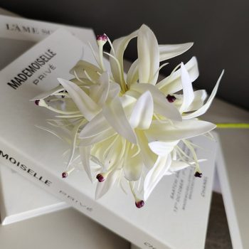 Изкуствена орхидея топка - единична клонка, пауча орхидея топка, модерен поп стил (Стилизиране; Релеф; Ситопечат; 3D печат)