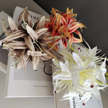 Изкуствена орхидея топка - единична клонка, пауча орхидея топка, модерен поп стил (Стилизиране; Релеф; Ситопечат; 3D печат)