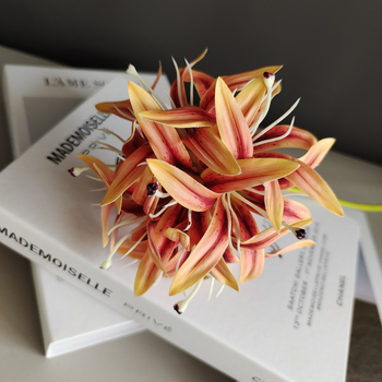 Изкуствена орхидея топка - единична клонка, пауча орхидея топка, модерен поп стил (Стилизиране; Релеф; Ситопечат; 3D печат)