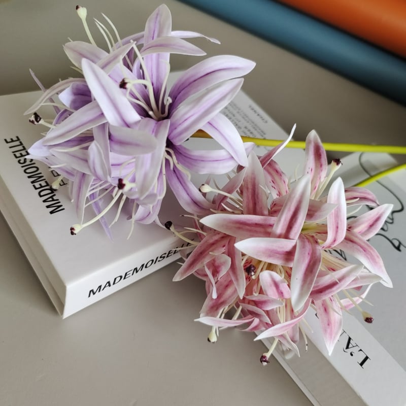 Изкуствена орхидея топка - единична клонка, пауча орхидея топка, модерен поп стил (Стилизиране; Релеф; Ситопечат; 3D печат)