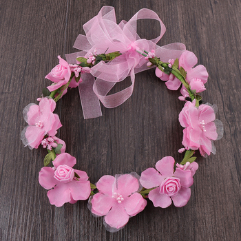 Accesoriu pentru cap cu flori din țesătură – stil natural, pentru nuntă, personalizare disponibilă