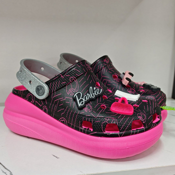 Ženske sandale s debelom potplatom za povećanje visine, zatvorenim prstom, PVC gornji dio, EVA potplata, Crocs stil s rupicama