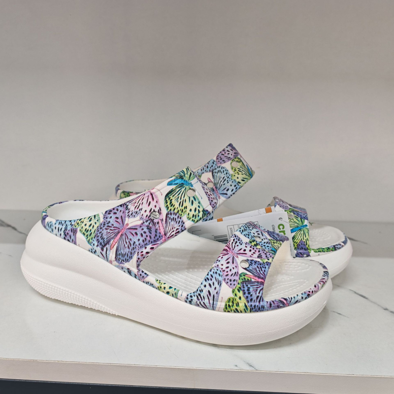 Ženske sandale s debelom potplatom za povećanje visine, zatvorenim prstom, PVC gornji dio, EVA potplata, Crocs stil s rupicama