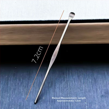 Prenosný set ušných lyžičiek z nehrdzavejúcej ocele, bez svetla, unisex