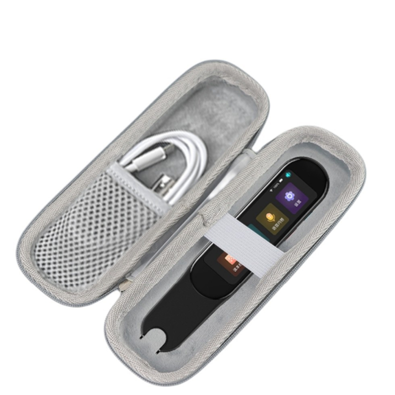 Prenosná taška na prekladateľské pero a Bluetooth slúchadlá — EVA púzdro, model 1425, materiál: kompozit, UV tlač, vodotesné balenie, nosnosť 5 kg