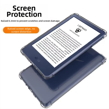 Carcasă de protecție TPU transparentă pentru Kindle KPW5/6/Oasis/11th, rezistentă la uzură, impermeabilă, husă moale