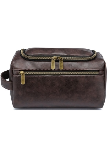 Kozmetička torbica od PU kože (vodootporna, prostorna, suho-vlažno odvajanje, lagana)