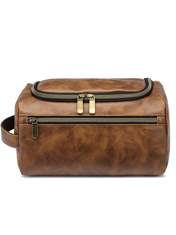 Kozmetička torbica od PU kože (vodootporna, prostorna, suho-vlažno odvajanje, lagana)