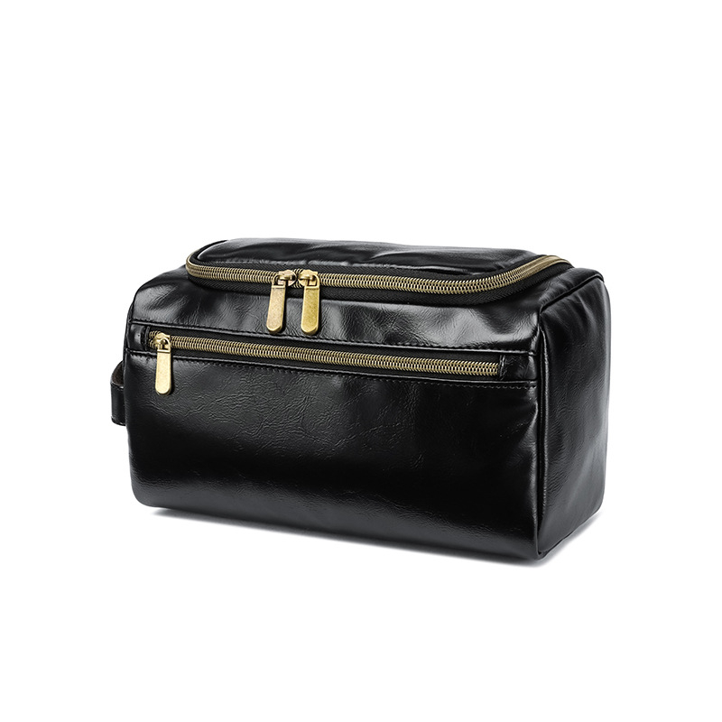 Kozmetička torbica od PU kože (vodootporna, prostorna, suho-vlažno odvajanje, lagana)