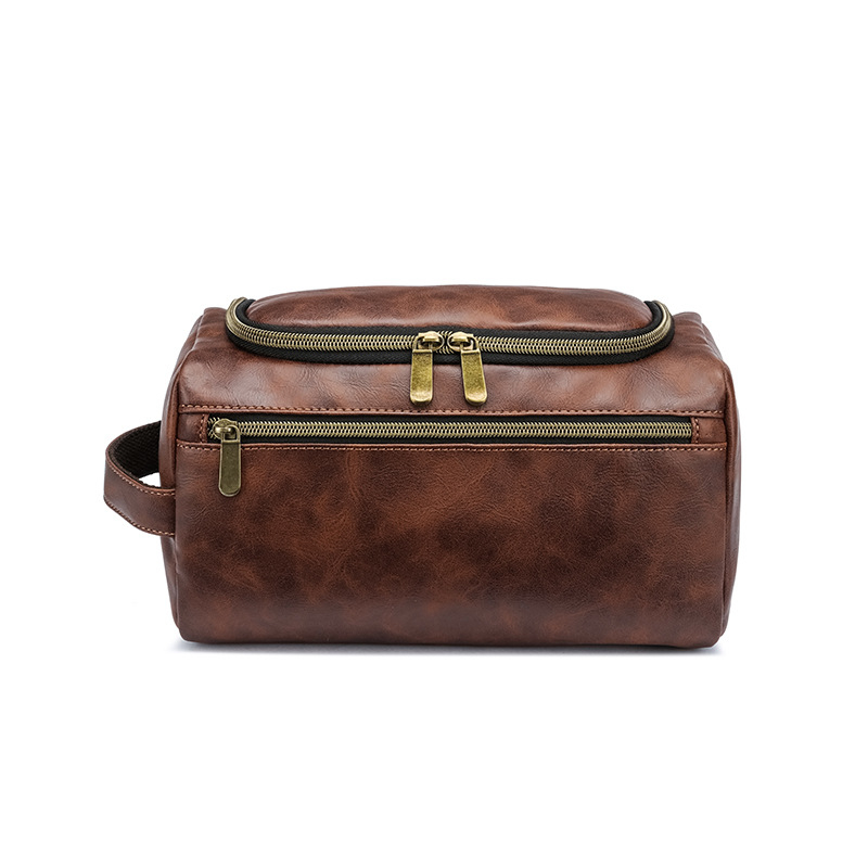 Kozmetička torbica od PU kože (vodootporna, prostorna, suho-vlažno odvajanje, lagana)