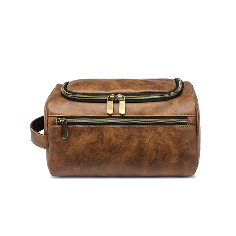 Kozmetička torbica od PU kože (vodootporna, prostorna, suho-vlažno odvajanje, lagana)