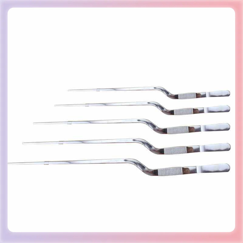 Пистолетоподобни щипки за уши, неръждаема стомана, с извит връх за почистване на ушния канал, серия щипки