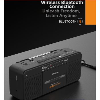 Panda 6518 Εκπαιδευτικός Ακουστικός Καταγραφέας με Δύο Ηχεία, Καταγραφή USB/MP3, Μαγνητική Κασέτα, Για Τάξη