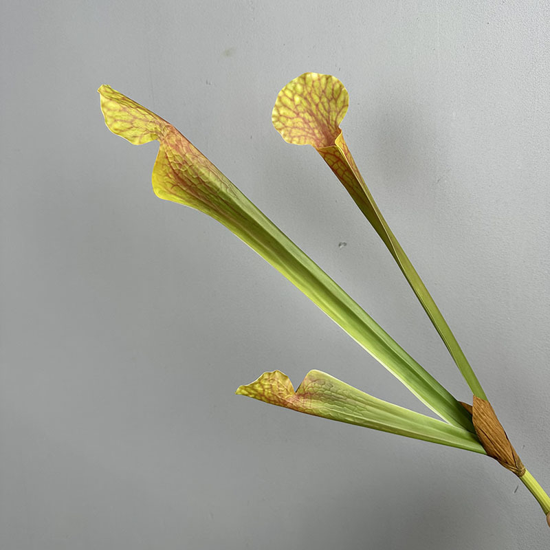 Selyemvirágokból készült csokor Nepenthes mesterséges növényi kiegészítőkkel, injekciós öntés és 3D nyomtatás által készítve, esküvőkre, kültéri helyszínekre, fotórekvizitumokra és otthoni dekorációra, független márka