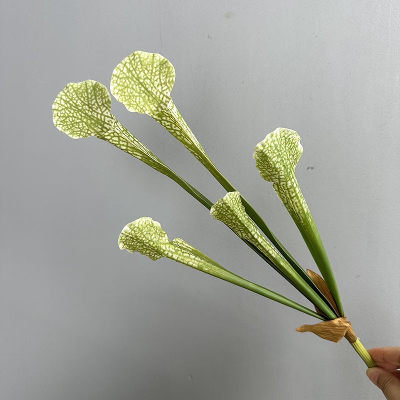 Selyemvirágokból készült csokor Nepenthes mesterséges növényi kiegészítőkkel, injekciós öntés és 3D nyomtatás által készítve, esküvőkre, kültéri helyszínekre, fotórekvizitumokra és otthoni dekorációra, független márka