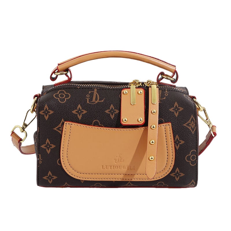 Дамска вечерна чанта с хоризонтална квадратна форма – PU кожа, цип за отваряне, подплата полиестер, вътрешен джоб с цип