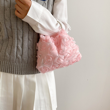 Вечерна чанта-клатч, стил улична мода, мрежеста материя, форма на черупка, магнитно закопчаване, лято 2025