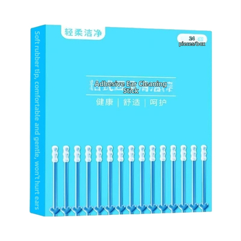 DS nefosforeskujúca sada lyžičiek do uší – čistenie uší, PS + lepidlo na báze vody, model 907