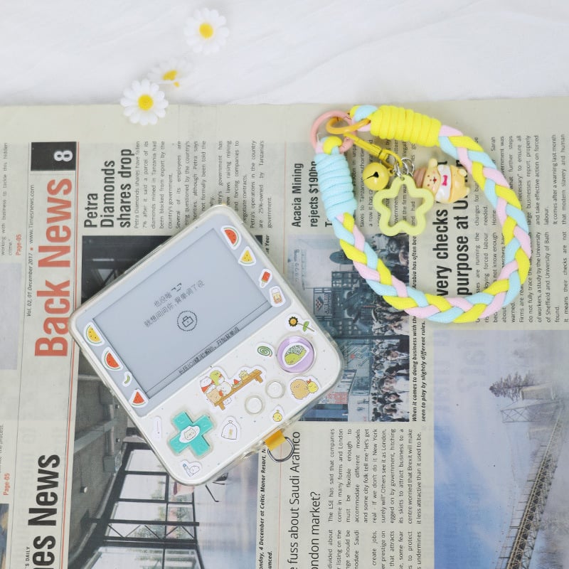 Baicizhan Max Word Machine-hez átlátszó szilikon védőtok, ütés- és csúszásálló, kötött nyakpánttal