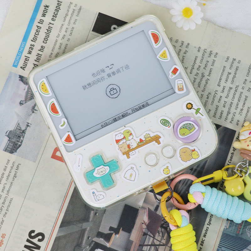 Baicizhan Max Word Machine-hez átlátszó szilikon védőtok, ütés- és csúszásálló, kötött nyakpánttal