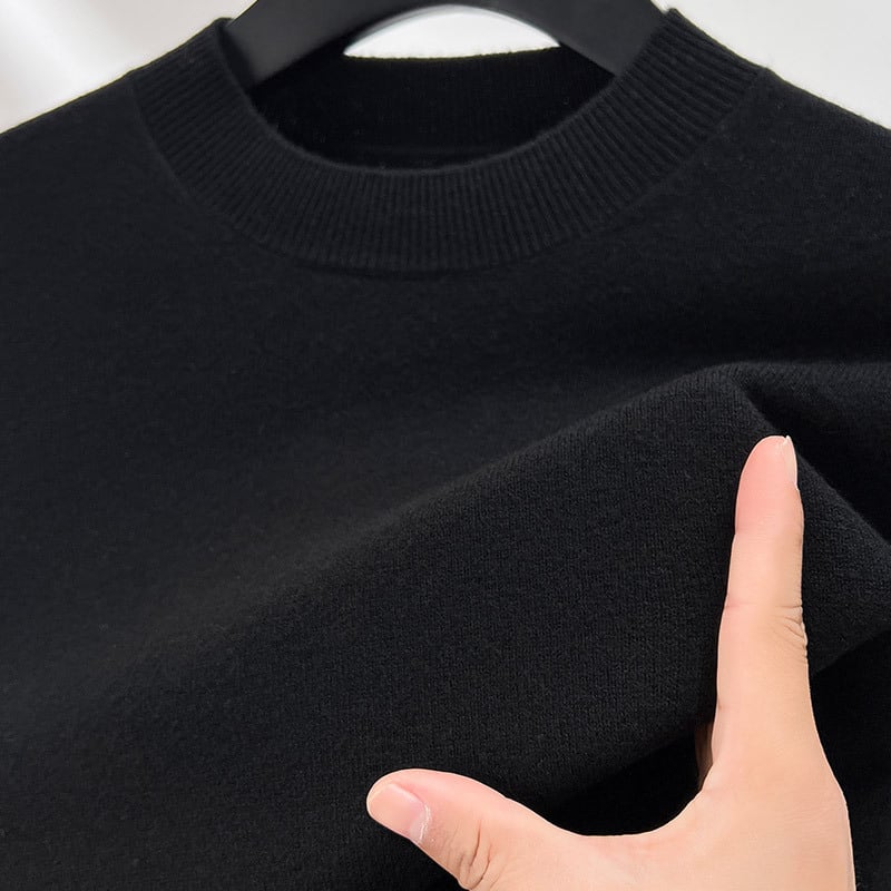 Мъжки пуловер, 100% вълна, кръгло деколте, дълги ръкави