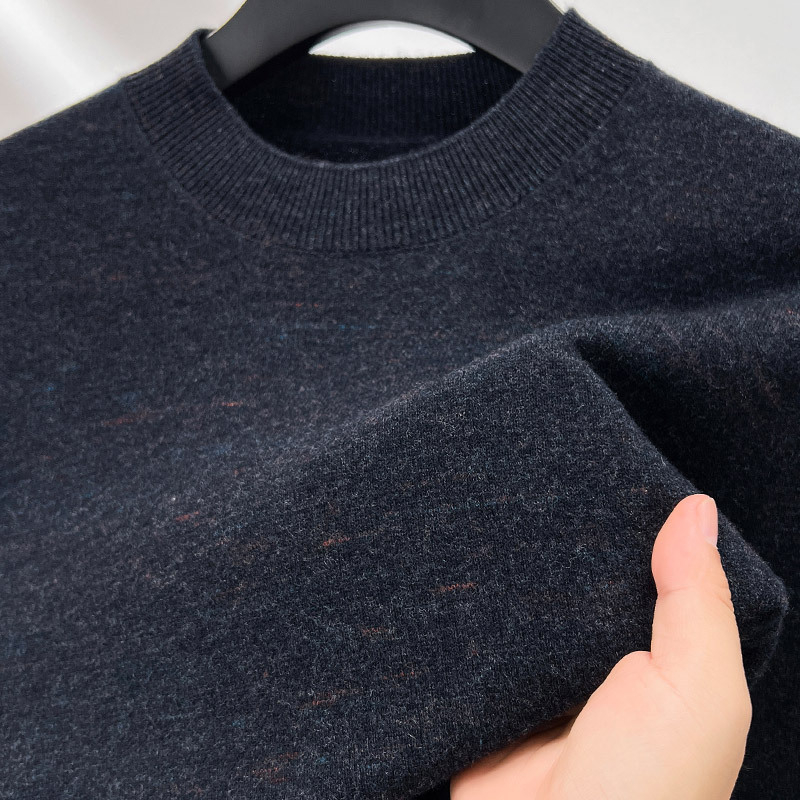 Мъжки пуловер, 100% вълна, кръгло деколте, дълги ръкави