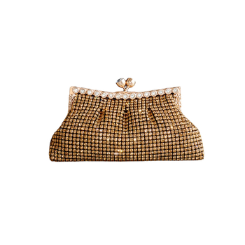 Večernja clutch torbica s lancem, školjkasti oblik, zatvaranje na klik, podstava od poliestera, stil Cloud Pack, za svakodnevnu upotrebu