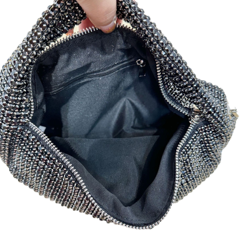 Večernja torbica Dumpling Bag, PU koža, najlonska podstava, zatvarač, unutarnji džepovi: džep sa zatvaračem, džep za telefon, džep za ID, proljeće 2025