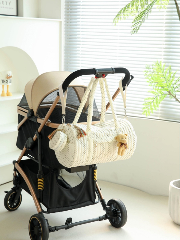 Geantă Boston de călătorie cu buzunar frontal și capac, dungi verticale, ușoară, capacitate 20–35L, material poliester-bumbac