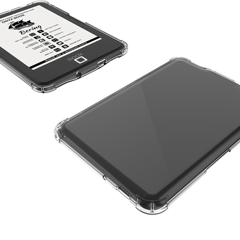 Boox c63/c67, Bering, Magellan, Faust, Darwin és Caesar számára védőtok — TPU, négyzetes légzsákkal és átlátszó kivitel, esés elleni védelem, tömeg 55 g