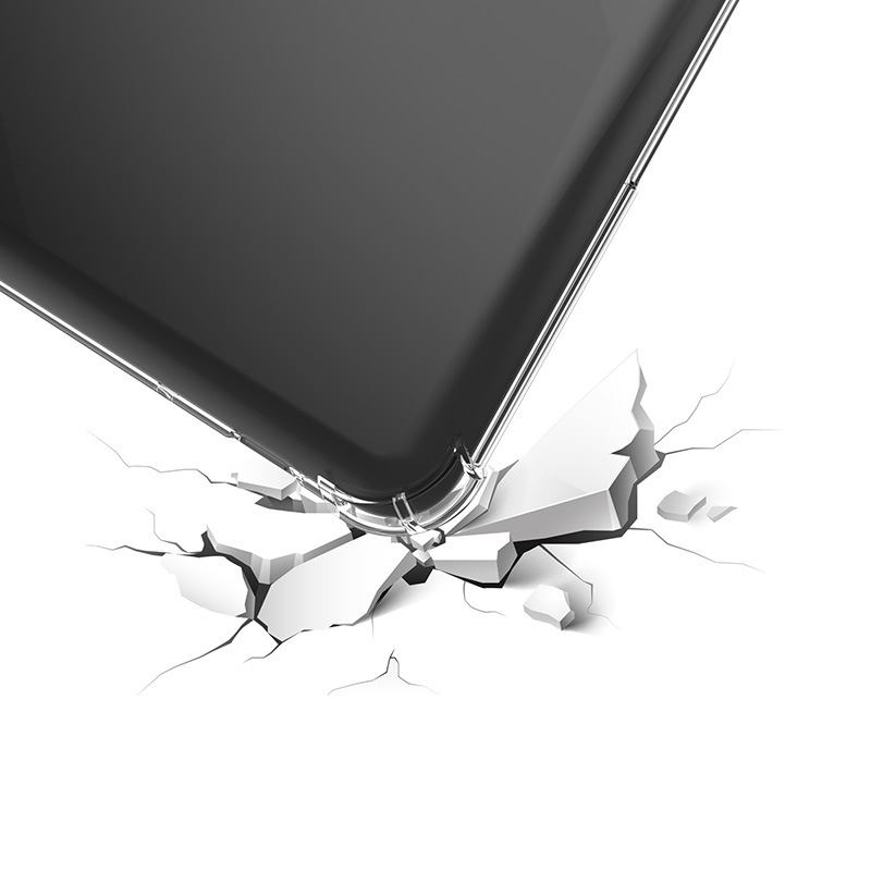 Boox c63/c67, Bering, Magellan, Faust, Darwin és Caesar számára védőtok — TPU, négyzetes légzsákkal és átlátszó kivitel, esés elleni védelem, tömeg 55 g