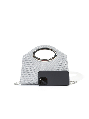 Clutch torba | Poliester, magnetno zatvaranje, horizontalni kvadratni oblik, džep za telefon