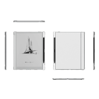 Boox Go 10.3-hoz készült védőtok négy sarkú légzsákkal, átlátszó TPU burkolat