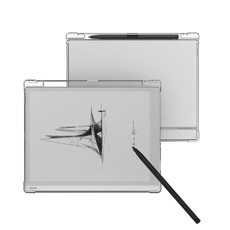 Boox Go 10.3-hoz készült védőtok négy sarkú légzsákkal, átlátszó TPU burkolat